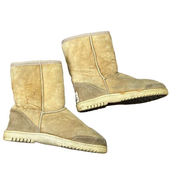 UGG Shoes - UGG Australia Classic Short Boots W 7/8 Shearling Leather Shoes 2813 Sand Beige